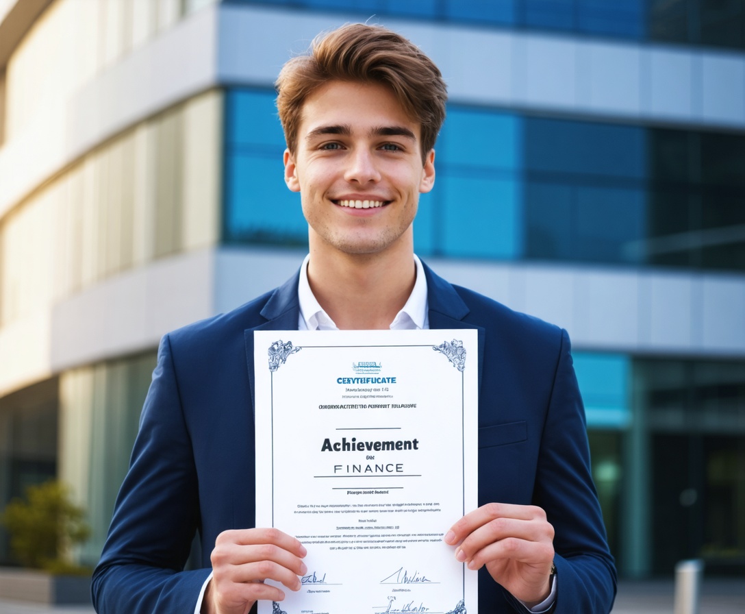 Успешный выпускник с сертификатом